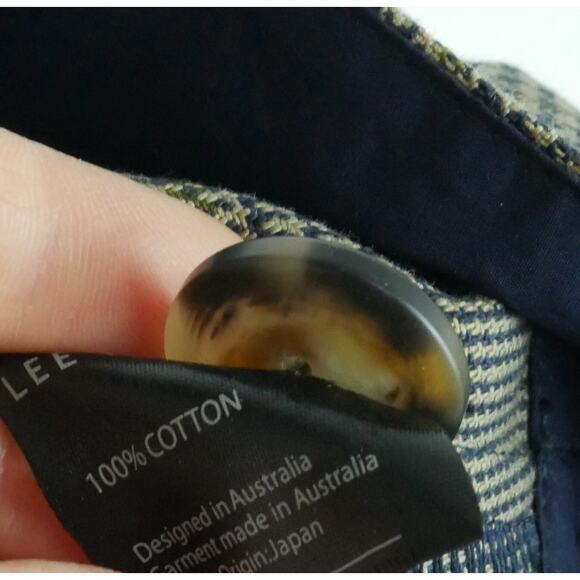 Lee Matthews Size 2 Dress Plaid Academia Old Money Preppy Puff Sleeve Officecore - Picture 6 of 9